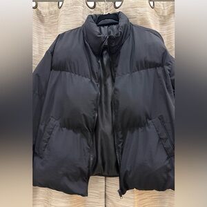 Zip Front Collared Puffer Jacket